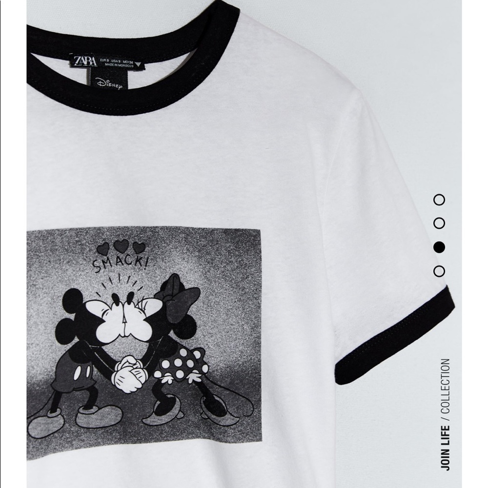 Zara white Mickey Mouse Disney T Shirt - Picture 2 of 5